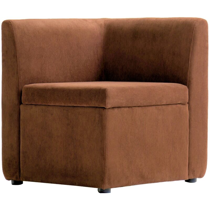 Nordlys - Canapé d'Angle modulable 1 place avec Rangement