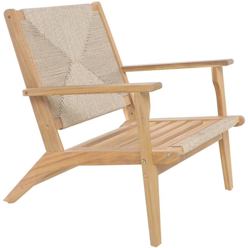 Nordlys - Fauteuil Interieur Exterieur en Acacia Massif et Corde