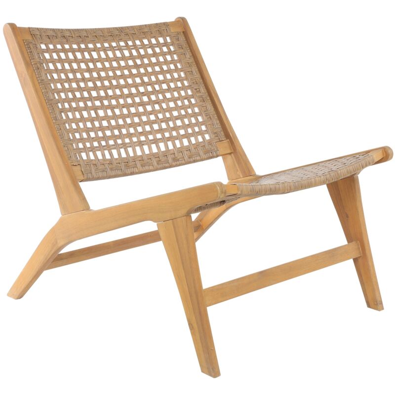 Nordlys - Fauteuil Interieur Exterieur en Acacia Massif et Corde
