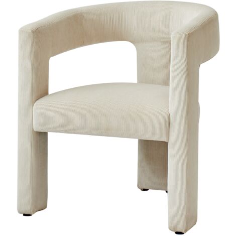 Nordlys – Fauteuil relax scandinave 66x58x75 cm – Mousse polyuréthane 3 cm – Textile 100% polyester certifié OEKO-TEX – Acier époxy noir