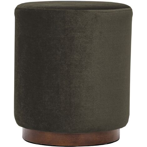 Nordlys - Pouf de Salon Base en Bois Marron