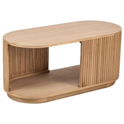 Nordlys - Table basse en Bois avec Rangement