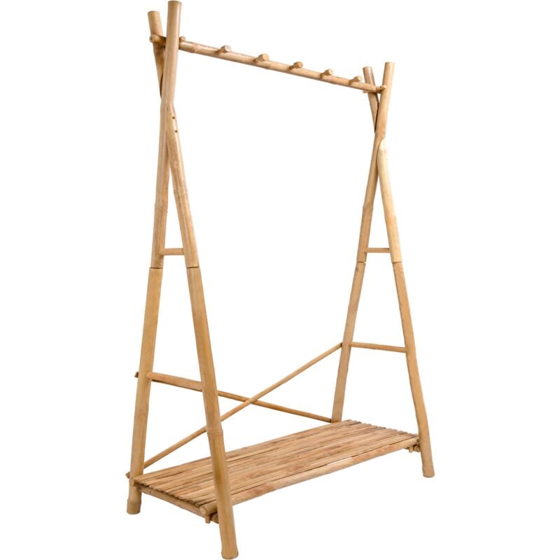 Nordlys - Vestiaire Entrée Bambou Massif Porte Manteau