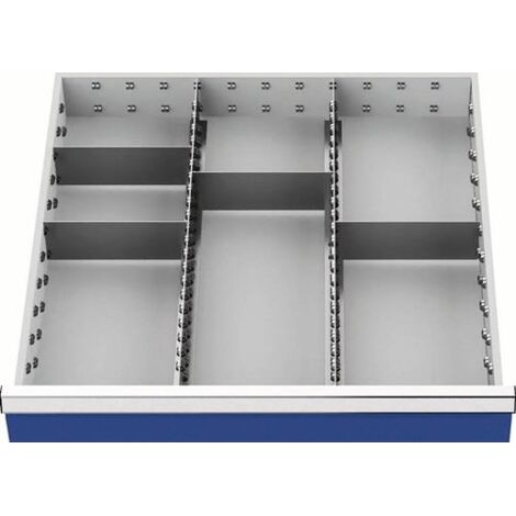 Nordwest Schubladenunterteilungsmaterial Front-H.150mm 2 Längs-/4 Querteiler
