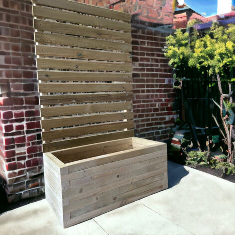 Norfolk Planter and Trellis - Wood - L210 x W40 x H210 cm