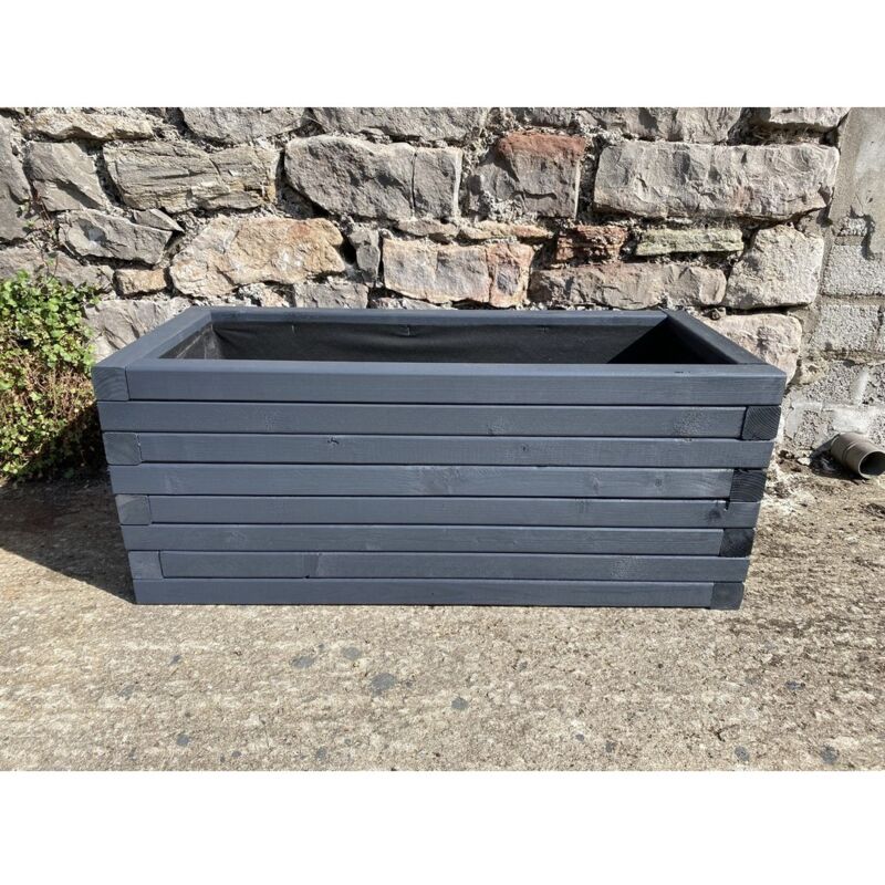 Norfolk Planter (Painted Wooden Planter - Choice Of Colours Available) - L150 X W30 X H30 Cm