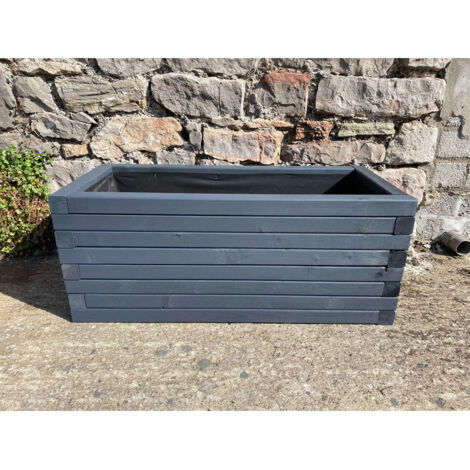 Norfolk Planter (Painted Wooden Planter - Choice of Colours Available) - L200 x W30 x H30 cm