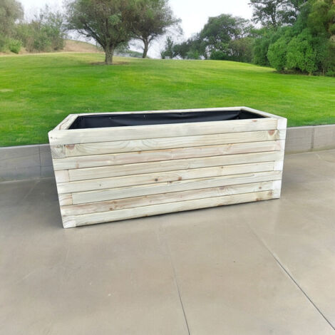 Norfolk Planter - Wood - L200 x W30 x H30 cm