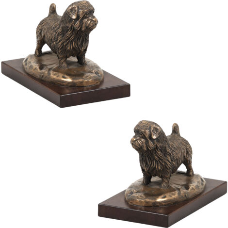 Norfolk Terrier: estatuilla de perro, figura de oficina, trofeo para una exposición de perros de Art-Dog