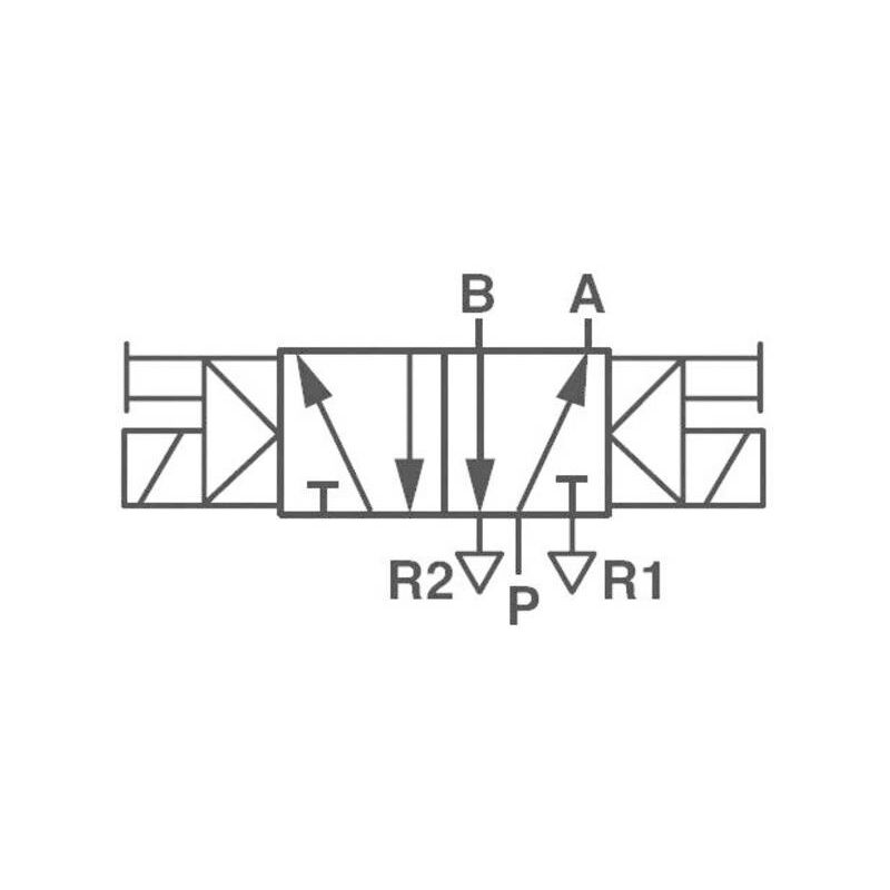 Valvola Pneumatica Ad Azionamento Meccanico V50a413a-A213a 24 V/Dc ...