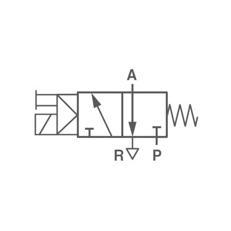 Valvola Pneumatica Ad Azionamento Meccanico V50a413a-a213a 24 V Dc 