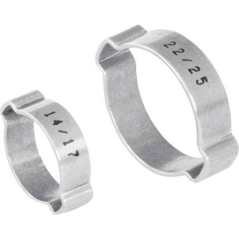 Norma 2-Ohr-Klemme 1107012040 Bündel-Ø-Bereich 37 bis 37 mm Silber 1 St.