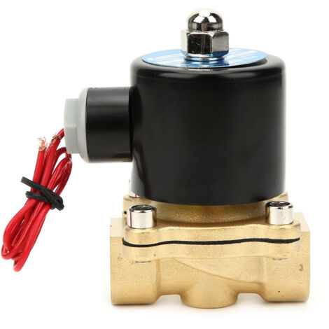 Normalerweise geschlossenes Magnetventil aus Messing, 12 V, G1/2 BSPP-Innengewinde