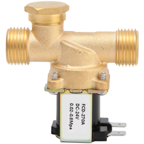 Normalerweise geschlossenes Messing-Magnetventil G1/2" 24V DC zur Wassersteuerung