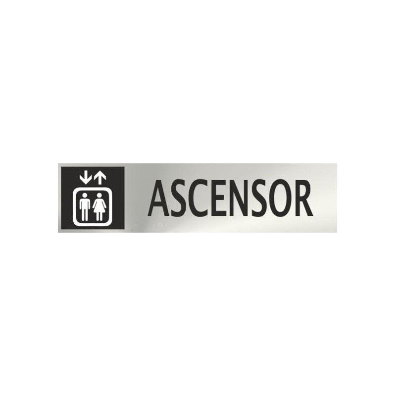 

Informativa Ascensor Acero Inoxidable Adhesivo de 0'8mm 50 x 200 mm