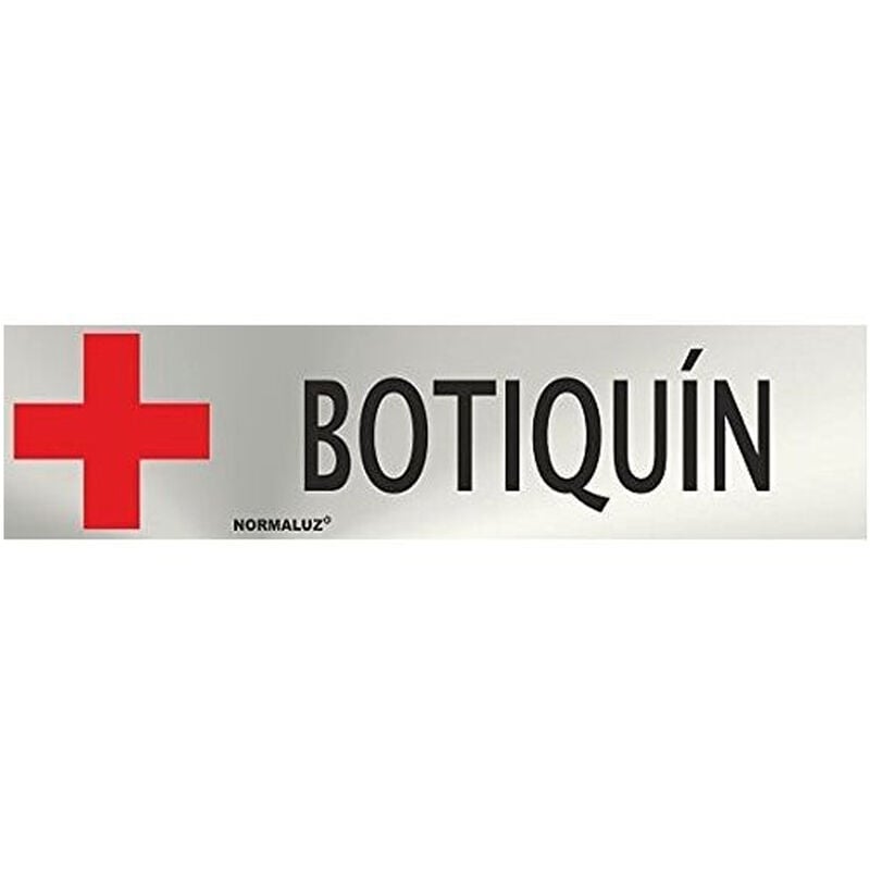 

Señal adhesiva Botiquin Acero inoxidable 5x20 cm Gris