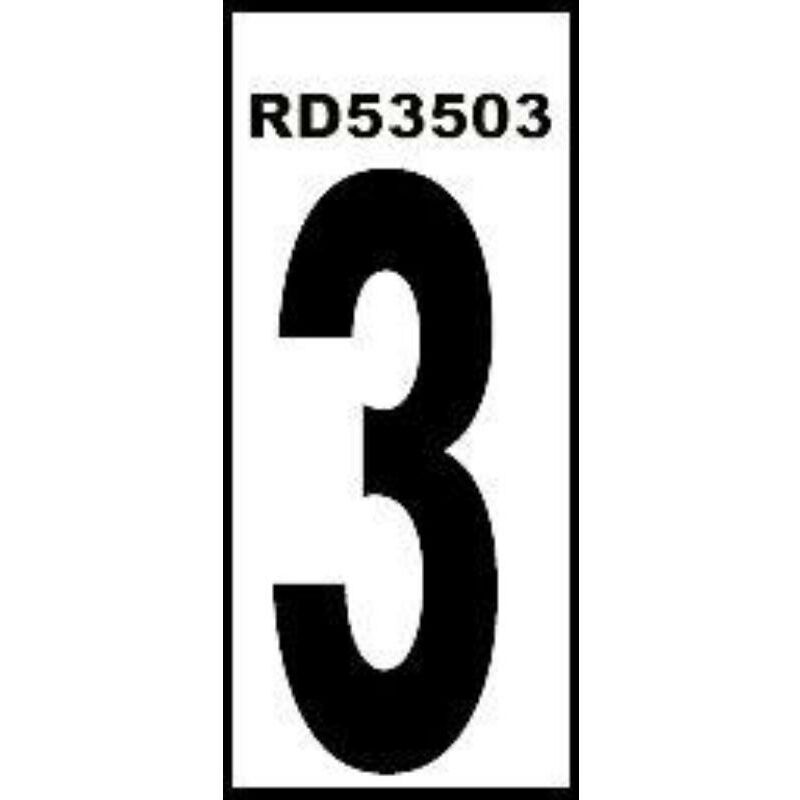 

normaluz numero adhesivo 3 4.6x14 pvc glasspack 0,4 rd53503 - Mibricotienda