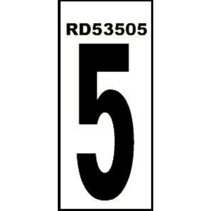 

MIBRICOTIENDA normaluz numero adhesivo 5 4.6x14 pvc glasspack 0,4 rd53505