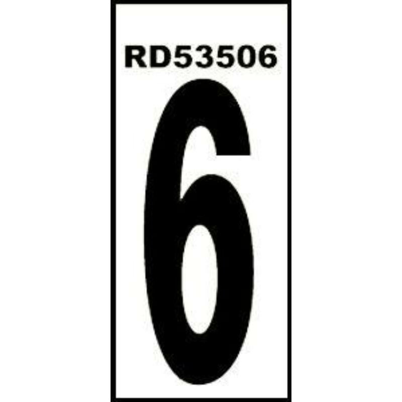

MIBRICOTIENDA normaluz numero adhesivo 6 4.6x14 pvc glasspack 0,4 rd53506