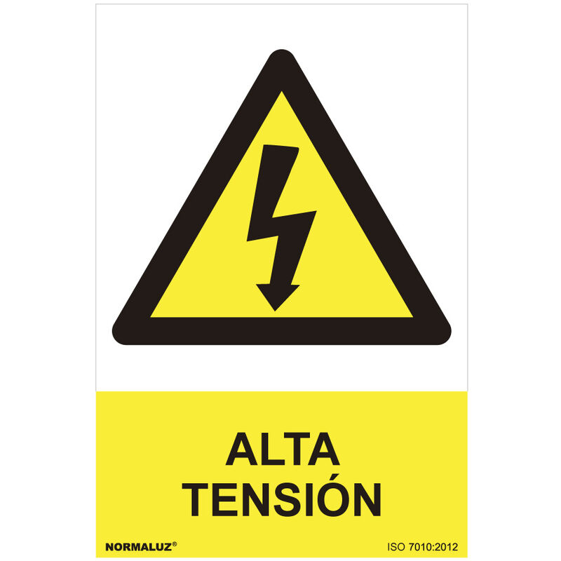 

Señal peligro 'alta tensión' (pvc 0.7mm) 30x40cm - Normaluz