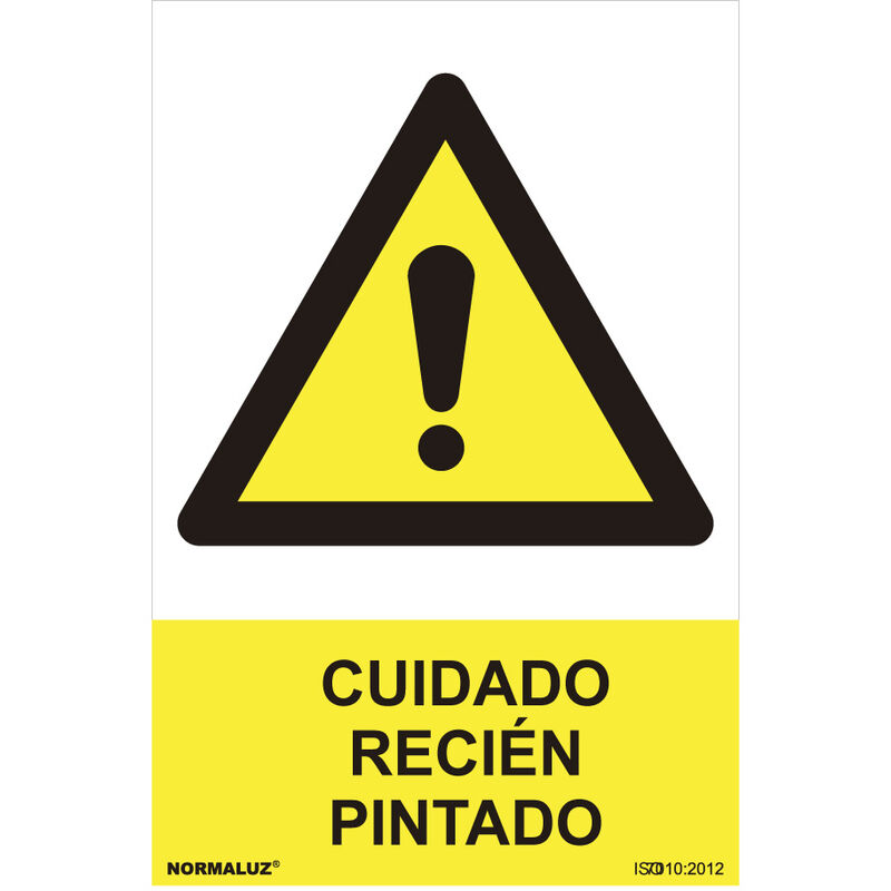 

Señal peligro 'cuidado recien pintado' (pvc 0.7mm) 30x40cm - Normaluz