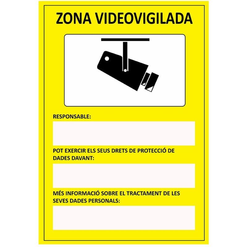 

NORMALUZ Señal zona videovigilada pvc 0.7mm 21x30cm