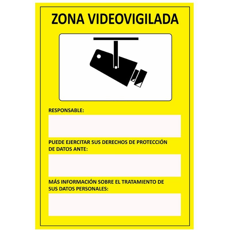 

Señal zona videovigilada adhesiva 15x20cm - Normaluz