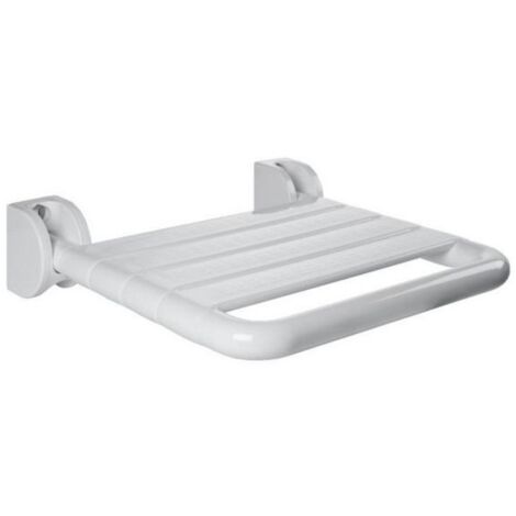 Normbau 0841511019 Folding shower seat with floor support