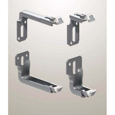 Norme de montage support radiateur 10338 – Pour radiateurs compacts – Consoles réglables en hauteur et profondeur – Métal galvanisé – Wemefa