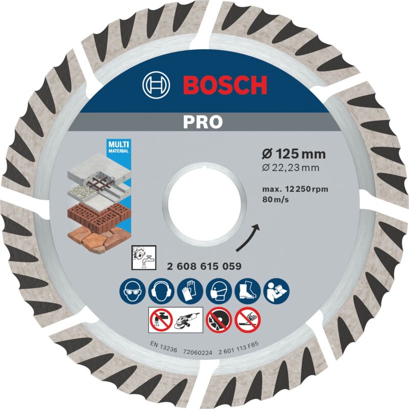 Bosch - Standard for Universal Disques à tronçonner diamantés 125 x 22,23 mm 10 pces ( 2608615060 ) pour béton, acier-béton, brique, calcaire et