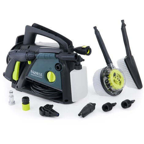 Norse SK90 - 131 Bar, 1900 psi Electric Pressure Washer / Patio Power Jet Cleaner - Car, Bike, Garden