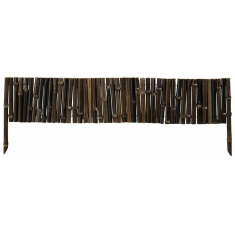 NORTENE Bordure en bambou "Bamboo Border" - 0,35 x 1 m - Marron