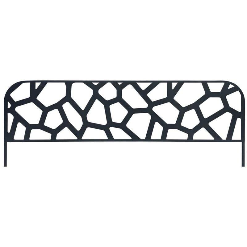 NORTENE Bordure métal décoratif à planter STONE - 0,40 x 1 m - Ardoise