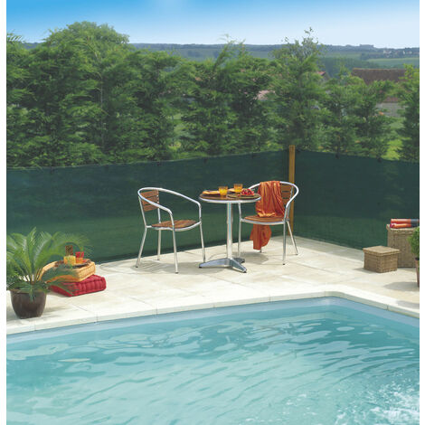 Nortene – Brise vue tissé 85% occultant 2x 10 m – HDPE traité anti-UV – Pour espaces extérieurs – Résistant aux intempéries