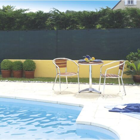 Nortene Brise vue tissé 95% occultant - vert- 1,5 x 5 m TOTALTEX