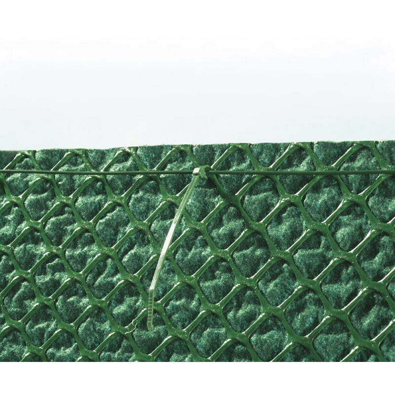 Brise-vue vert en maille plastique 100% occultant tandem - 1,5 x 5 m - Nortene
