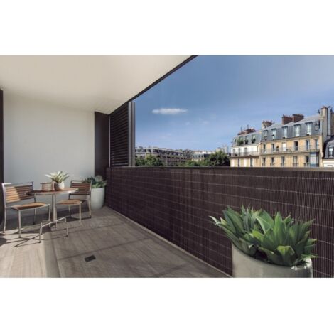 Nortene Canisse d'osier synthétique double brin - 1 x 3 m - Marron