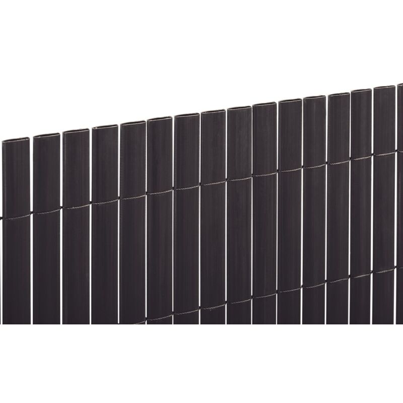 Nortene - Canisse pvc double face 20mm - Anthracite - 1,5x3m