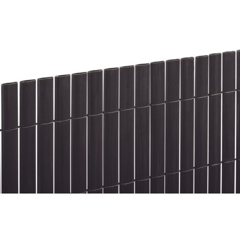 NORTENE Canisse PVC double face 20mm - Anthracite - 1x3m