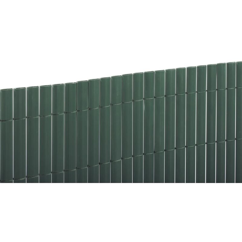 Canisse pvc double face 20mm - Vert - 1x3m - Nortene