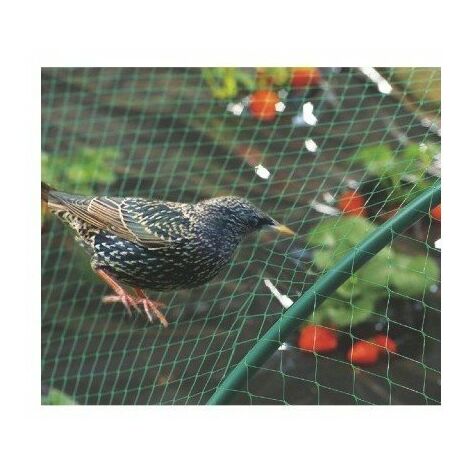Nortene – Filet anti-oiseaux 5m x 10m – Protection ajustable pour arbres fruitiers – Maille 18mm – Traitement anti-UV pour récoltes