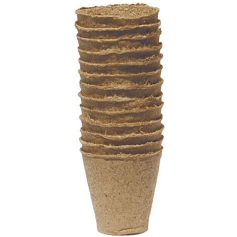 NORTENE - Godets 12 pots carrés Growing 8 x 8 cm compostable