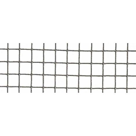 Nortene – Grillage rigide galvanisé 1m x 10m – Maille carrée 12,7mm – Épaisseur 0,8mm – Résistant aux intempéries – Pour poulailler sécurisé