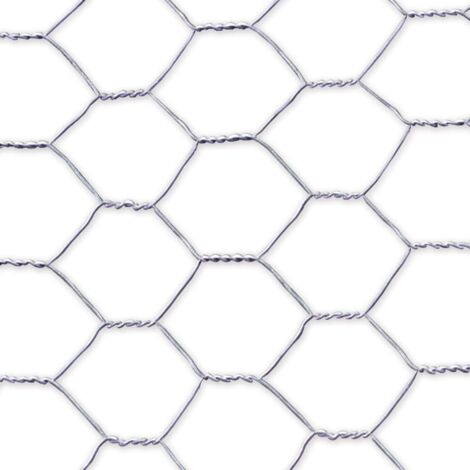 NORTENE Grillage métalique 1 x 25 m - maille 25 x 0,8 mm - structure hexagonale - triple torsion