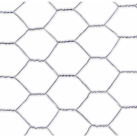 NORTENE Grillage métallique triple torsion "Galvanex 19" - 0,50 x 5 m/19 x 0,7 mm