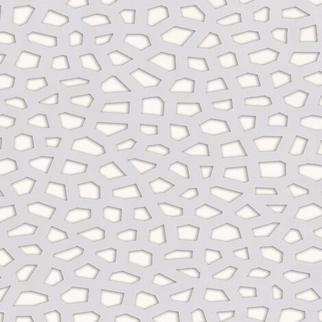 Nortene – Panneau décoratif en résine PP mosaïque 1 x 2 m – Résistant aux intempéries – Teinté dans la masse – Couleur blanche