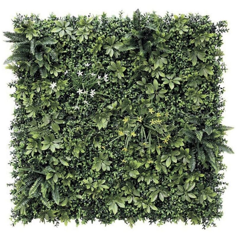 Nortene Panneau décoratif Hellene feuillage synthétique - Vert - 1x1m