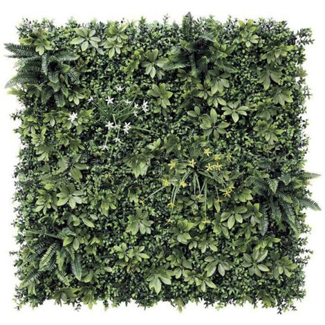 NORTENE Panneau décoratif Hellene feuillage synthétique - Vert - 1x1m
