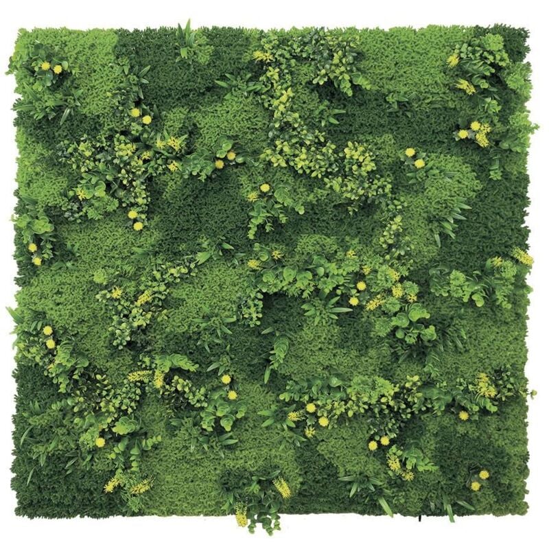 Nortene - Panneau décoratif Tundra feuillage synthétique - Vert - 1x1m