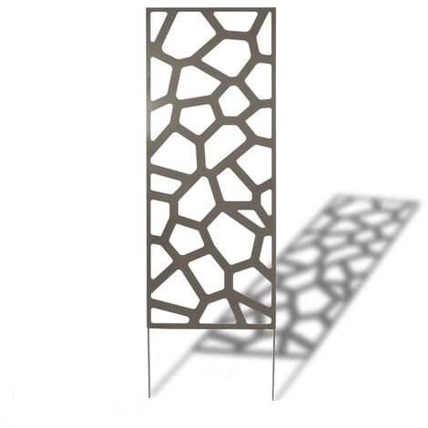 Nortene – Panneau en métal déco panel ardoise 0,60 x 1,50 m – Pose murale ou sur sol meuble – Motifs ajourés en découpe laser